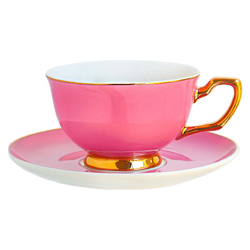 Teacup & Saucer Candy Pink