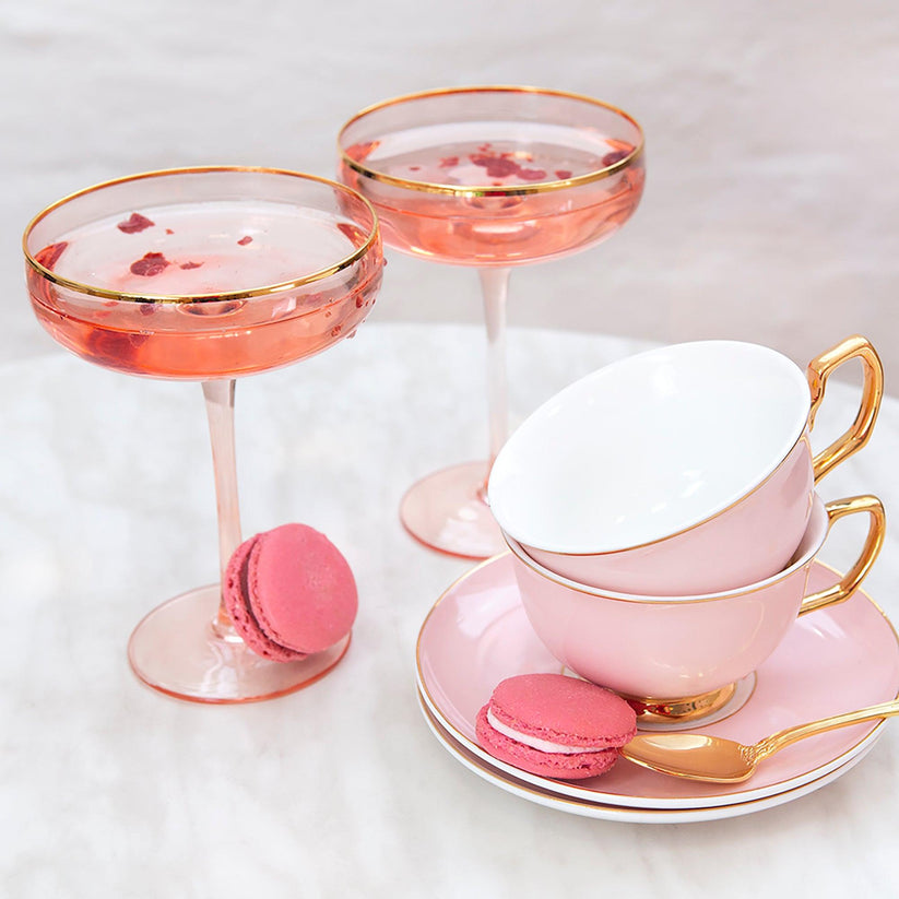 Cristina Re Teacup Stripes Blush New Bone China main image 0