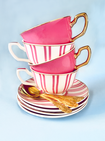 Teacup & Saucer Candy Pink