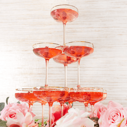 Coupe Rose Crystal - Set of 2