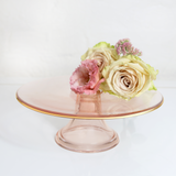 Cake Stand Rose Glass