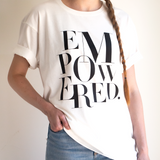 Organic Cotton T-Shirt Oversized Style - Empowered