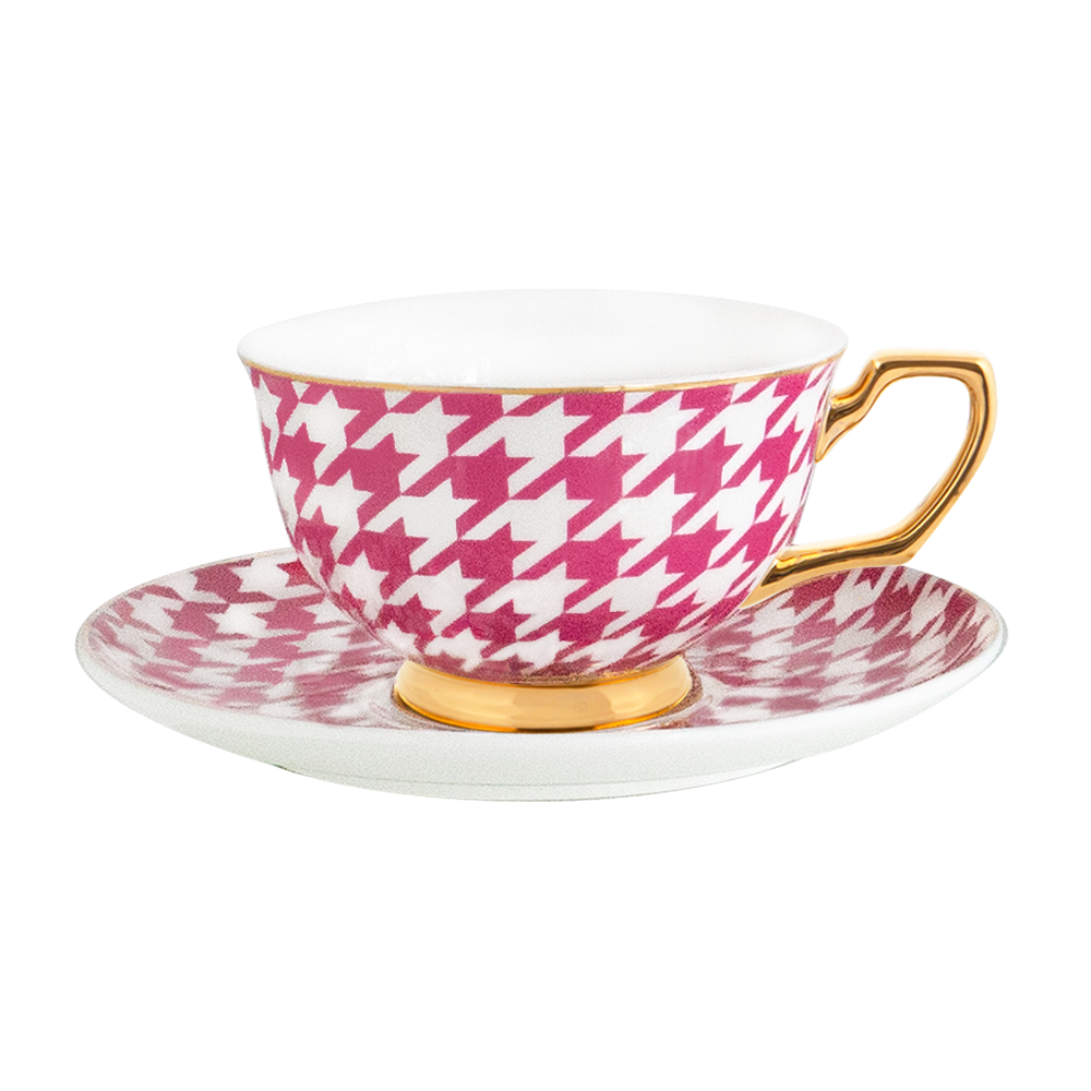https://us.cristinare.com/cdn/shop/products/FuchsiaHoundstoothTeacup_SaucerClipped_1024x1024.png?v=1665703436